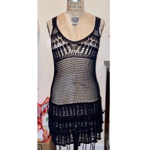 Vintage Crochet Slip Dress
